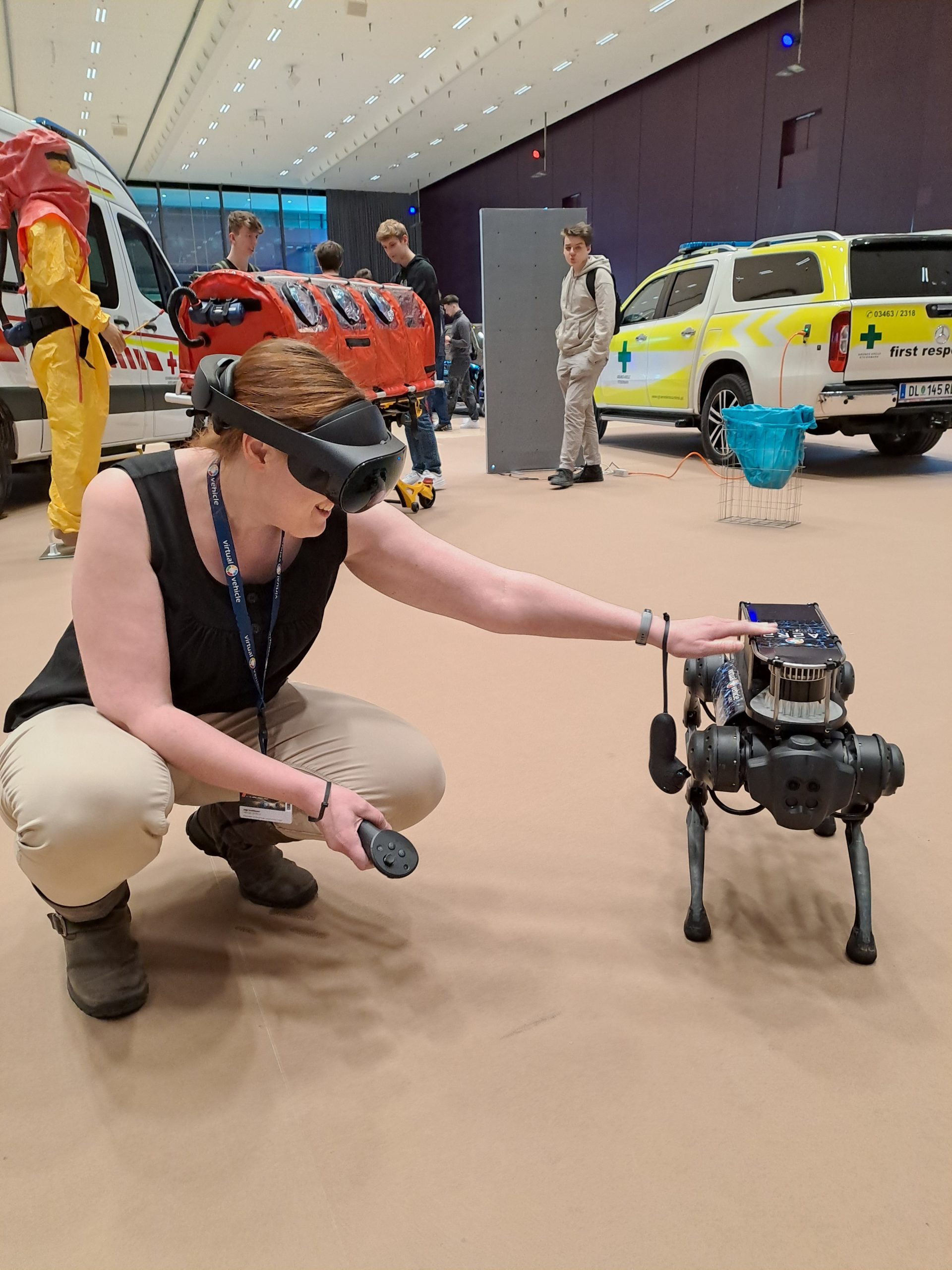 VR Brille und RoboDog